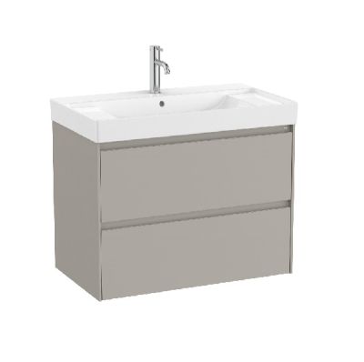ROCA ONA 80 Мебел Unik с две чекмеджета и умивалник Sand Grey 