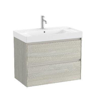 ROCA ONA 80 Мебел Unik с две чекмеджета и умивалник Светъл Дъб 