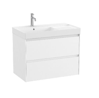 ROCA ONA 80 Мебел Unik с две чекмеджета и умивалник Бял Мат 