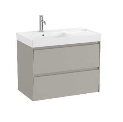 ROCA ONA 80 Мебел Unik с две чекмеджета и умивалник Sand Grey 