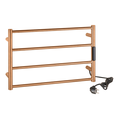 Лира за баня, електрическа, розово злато мат