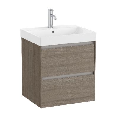 ROCA ONA 55 Мебел Unik с две чекмеджета и умивалник Dark Elm