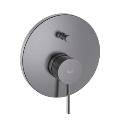 ROCA ONA Вграден смесител вана-душ с автоматичен преключвател Brushed Graphite  