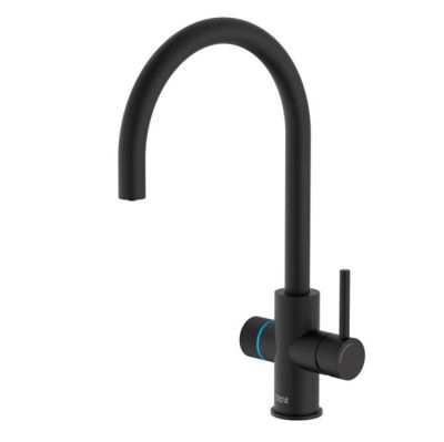 ROCA AQUAFY Смесител за кухня с фитрираща система два изхода Черен Мат