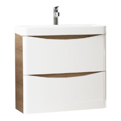 LUXURY 60cm PVC Шкаф с мивка две чекмеджета с механизми за плавно прибиране