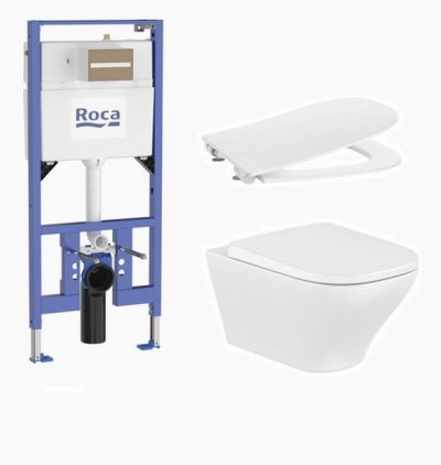 OPTICA Стенна тоалетна  VORTEX с конструкция DUPLO и SLIM капак плавно затваряне