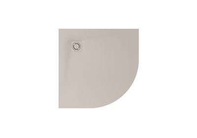 TERRAN-N BEIGE Свръхплоско Заоблено Душ-корито от композитен материал STONEX® 90x90