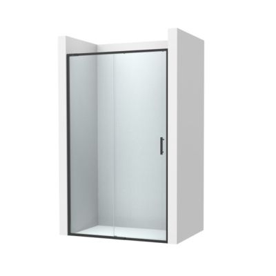 Roca Victoria Plus L2-E Параван за душ 100см Черен Мат