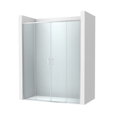 Roca Victoria Plus L4-E Параван за душ с 2 плъзгащи се врати + 2 фиксирани панела 190см Хром 