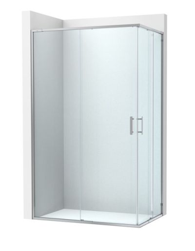 Roca Victoria Plus L2 - с 1 плъзгаща врата + 1 фиксиран панел 75см Хром   