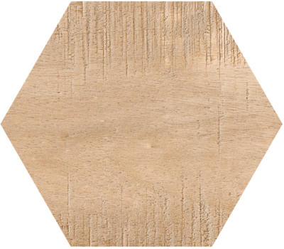 Гранитогрес хексагонален SAWNWOOD BROWN 25 x 22