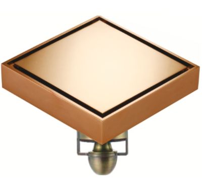 MAGDRAIN Квадратен подов сифон G50 Rose Gold 100 x 100 mm