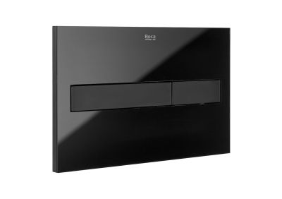 DUPLO Бутон за вградено казанче PL7 Dual Black Glass